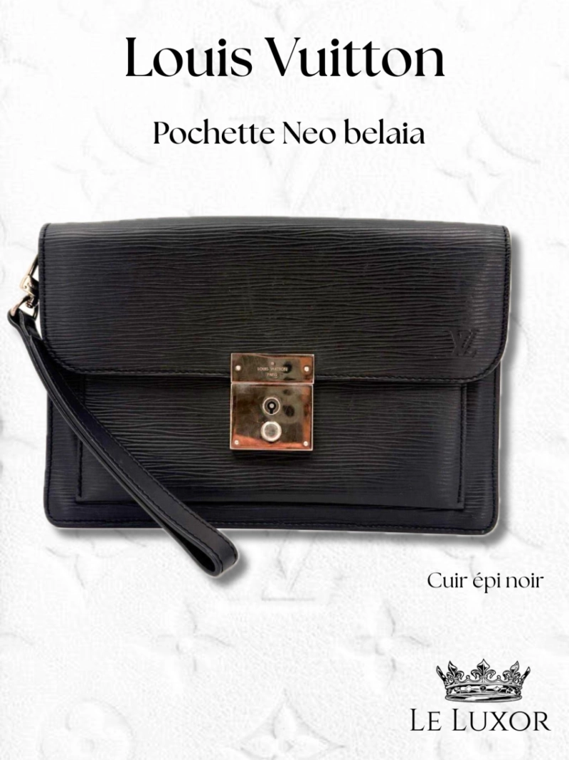 Pochette Louis Vuitton Epi Noir