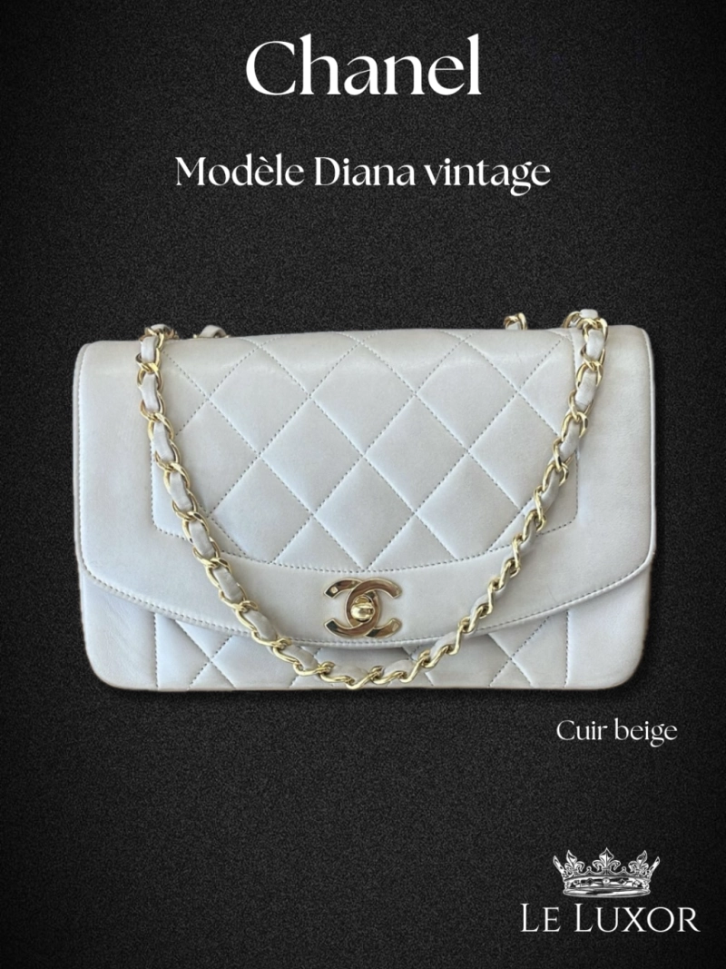 Sac Chanel Diana 22 Nude